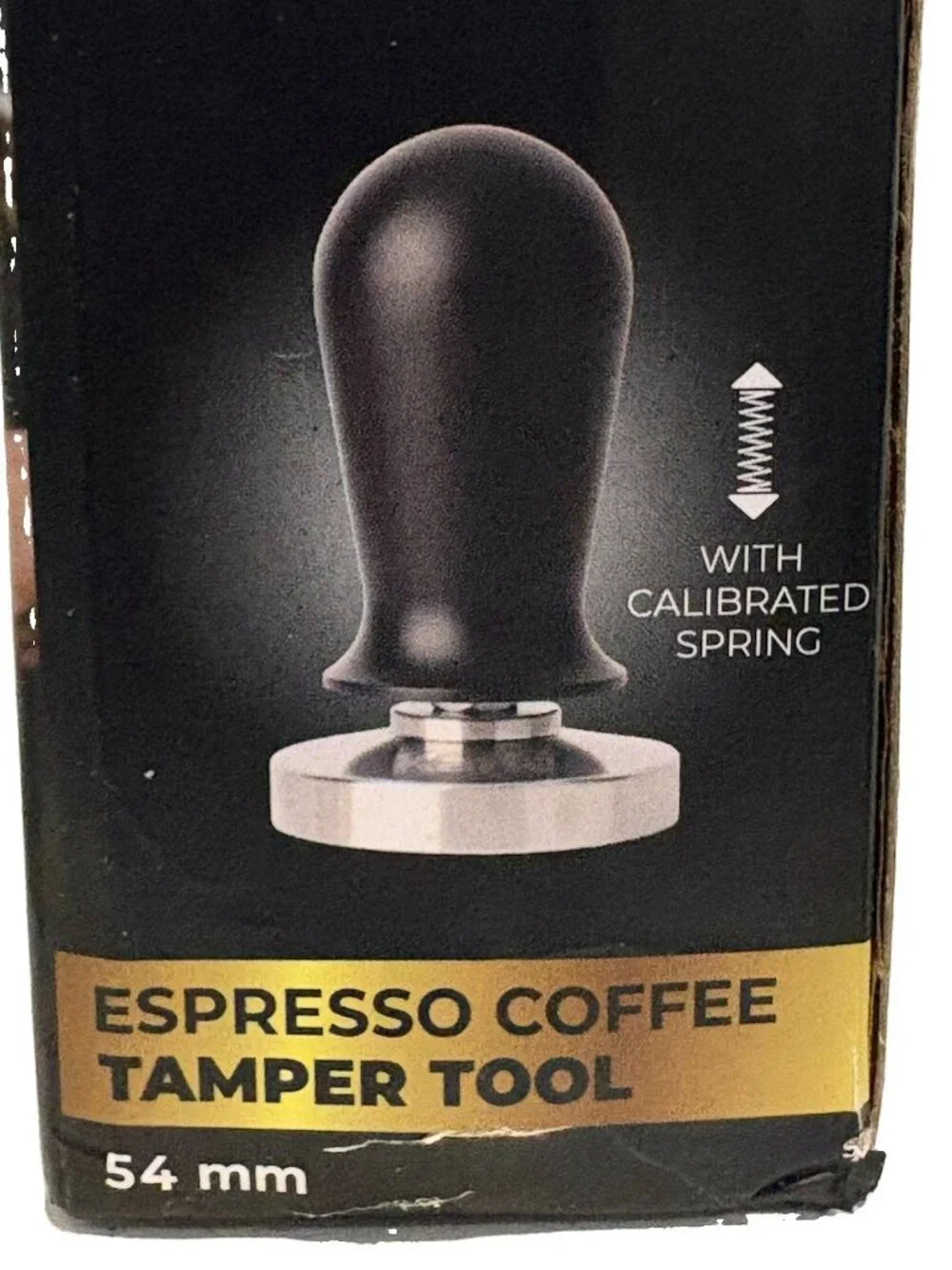 Kaffe Espresso Coffee Tamper With Spring 54mm Stainless Steel Barista Tool